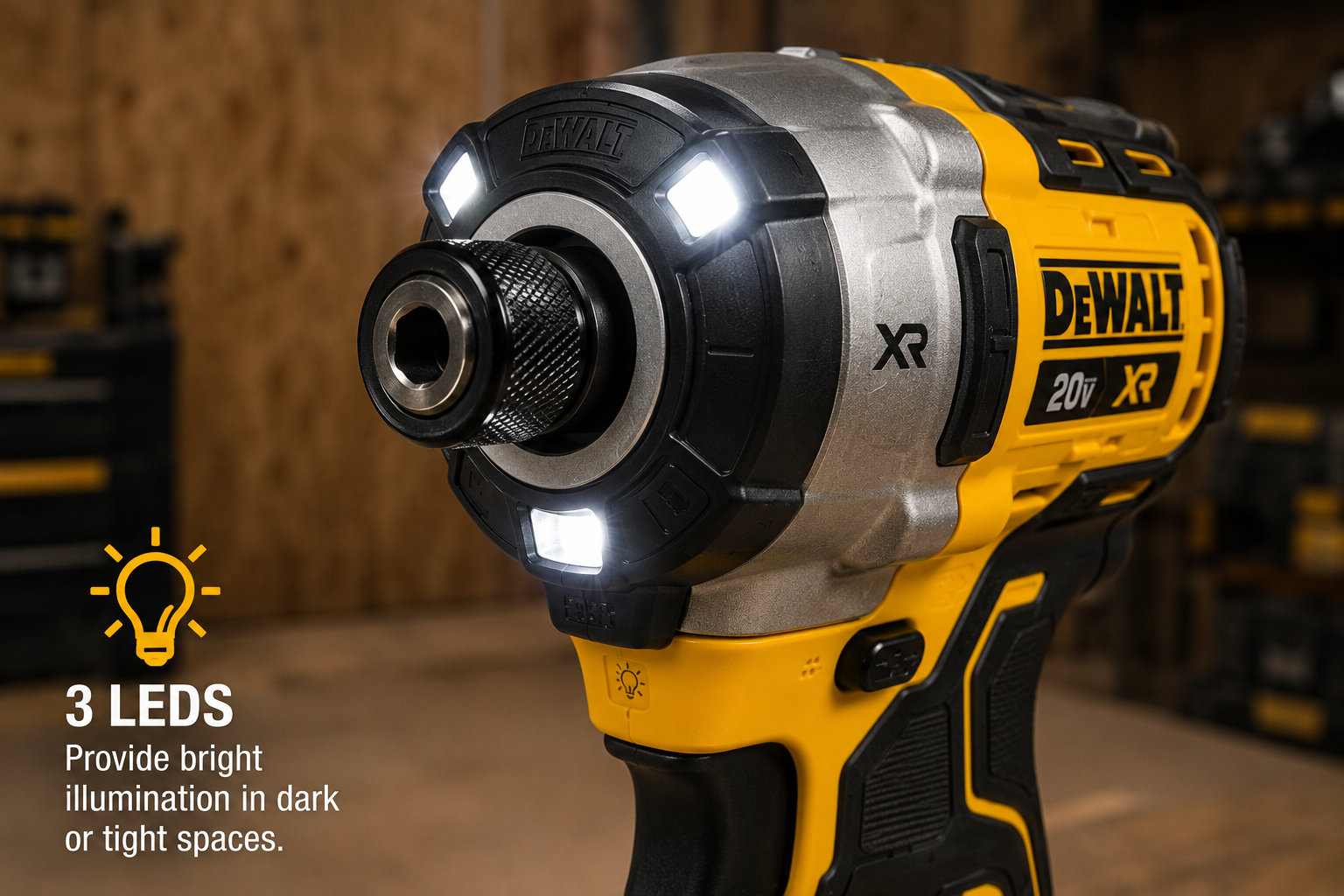 DeWalt DCF845 three-LED work light