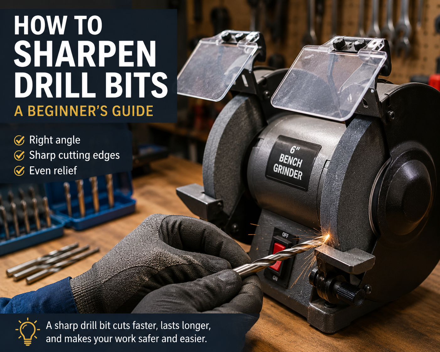 How to sharpen drill bits - beginner sharpening guide