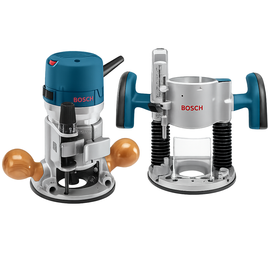 Bosch 1617EVSPK 2.25 HP fixed and plunge base wood router kit