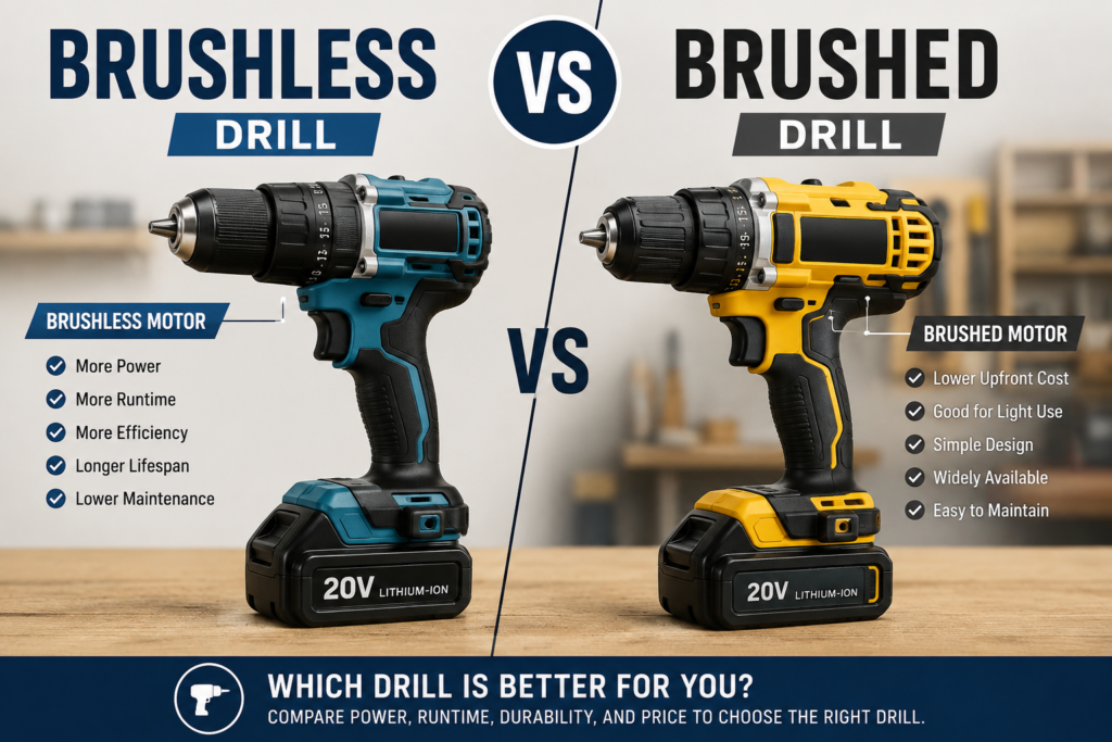 brushless vs brushed drill