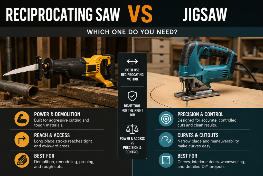 reciprocating saw vs jigsaw