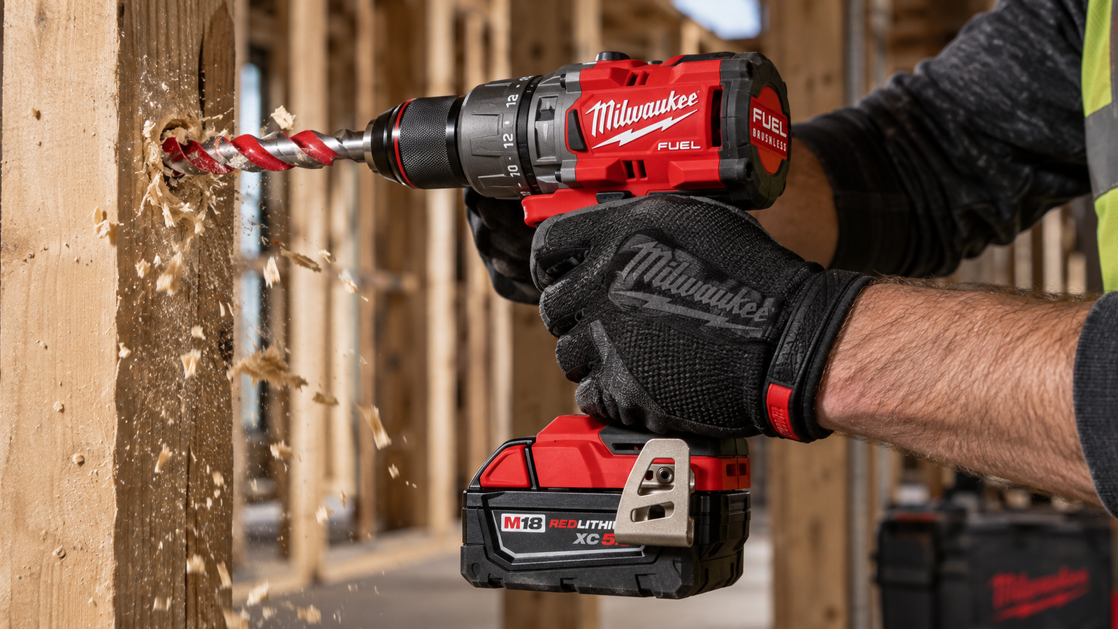 Makita XPH14Z 18V LXT brushless hammer drill in a workshop setting